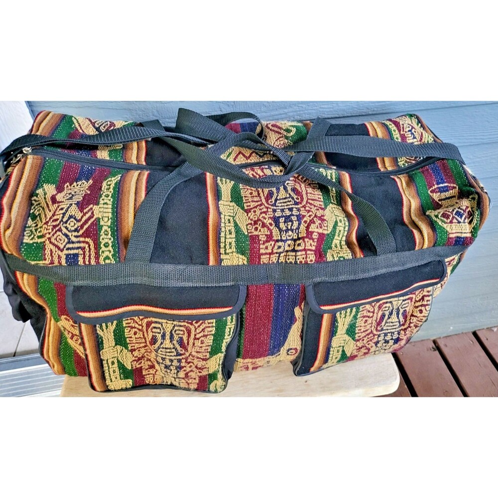 NWOT Hippie Peruvian Textile Shoulder Satchel Duffel/Travel Bag Inca 4 Pockets